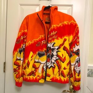 Flaming hot Cheetos bomber jacket